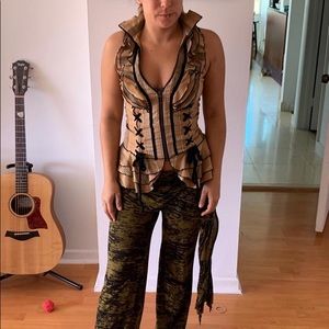 Festival boho burlesque corset top